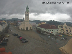 Náměstí, koste sv. Markéty