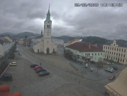 Náměstí, koste sv. Markéty