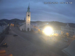 Náměstí, koste sv. Markéty