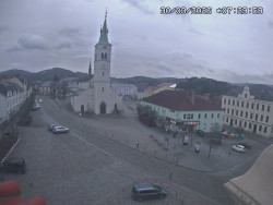 Náměstí, koste sv. Markéty