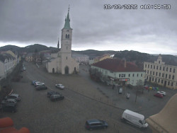 Náměstí, koste sv. Markéty