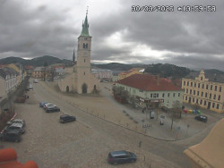 Náměstí, koste sv. Markéty