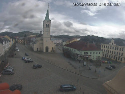 Náměstí, koste sv. Markéty