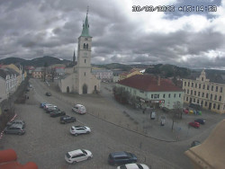 Náměstí, koste sv. Markéty