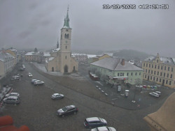 Náměstí, koste sv. Markéty