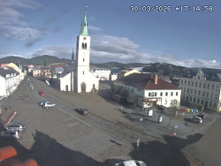 Náměstí, koste sv. Markéty