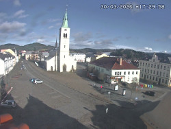 Náměstí, koste sv. Markéty