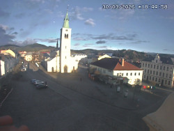 Náměstí, koste sv. Markéty