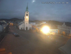 Náměstí, koste sv. Markéty