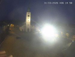 Náměstí, koste sv. Markéty