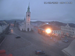 Náměstí, koste sv. Markéty