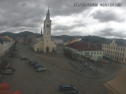 Náměstí, koste sv. Markéty