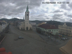 Náměstí, koste sv. Markéty