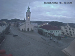 Náměstí, koste sv. Markéty