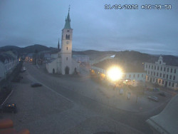 Náměstí, koste sv. Markéty