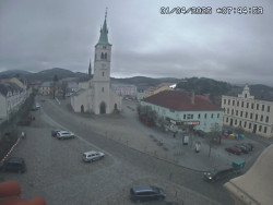 Náměstí, koste sv. Markéty