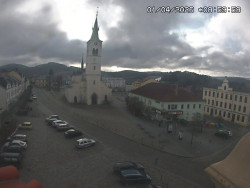 Náměstí, koste sv. Markéty