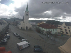 Náměstí, koste sv. Markéty