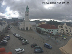 Náměstí, koste sv. Markéty