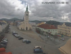 Náměstí, koste sv. Markéty