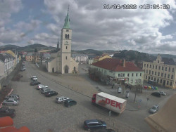 Náměstí, koste sv. Markéty