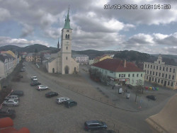 Náměstí, koste sv. Markéty