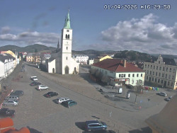 Náměstí, koste sv. Markéty