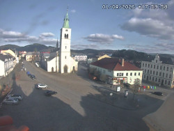 Náměstí, koste sv. Markéty