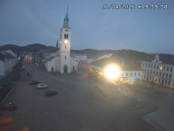 Náměstí, koste sv. Markéty