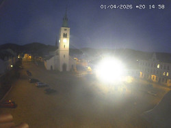 Náměstí, koste sv. Markéty