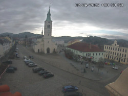 Náměstí, koste sv. Markéty