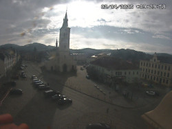 Náměstí, koste sv. Markéty