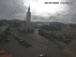 Náměstí, koste sv. Markéty