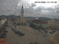 Náměstí, koste sv. Markéty