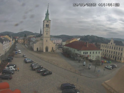 Náměstí, koste sv. Markéty