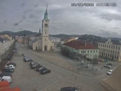 Náměstí, koste sv. Markéty