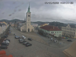 Náměstí, koste sv. Markéty