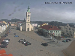 Náměstí, koste sv. Markéty