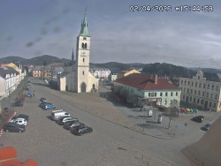 Náměstí, koste sv. Markéty