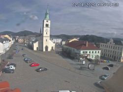 Náměstí, koste sv. Markéty