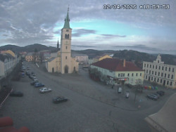 Náměstí, koste sv. Markéty