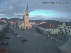 Náměstí, koste sv. Markéty