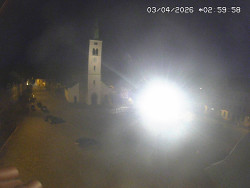 Náměstí, koste sv. Markéty