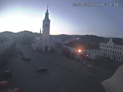 Náměstí, koste sv. Markéty