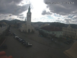 Náměstí, koste sv. Markéty