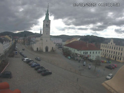 Náměstí, koste sv. Markéty