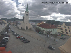 Náměstí, koste sv. Markéty