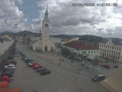 Náměstí, koste sv. Markéty