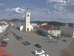 Náměstí, koste sv. Markéty