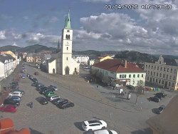 Náměstí, koste sv. Markéty